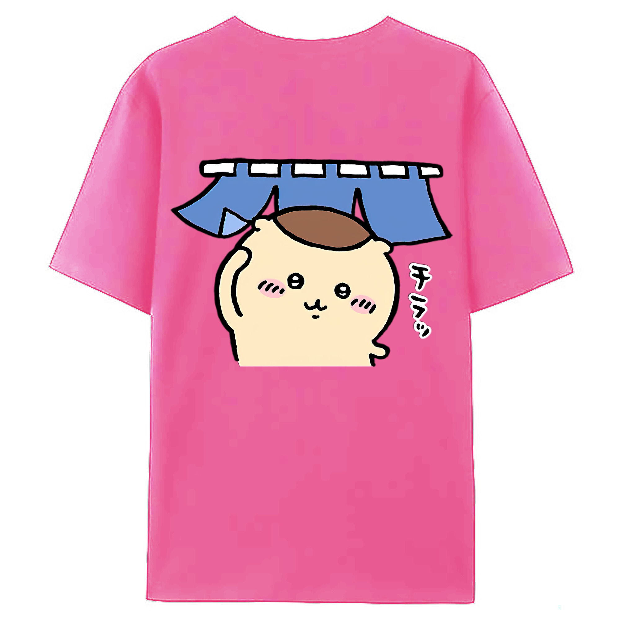 （画像用） ちいかわ くりまんじゅう Chii-kawa kuri manjū レディース半袖Tシャツ(バックプリント)